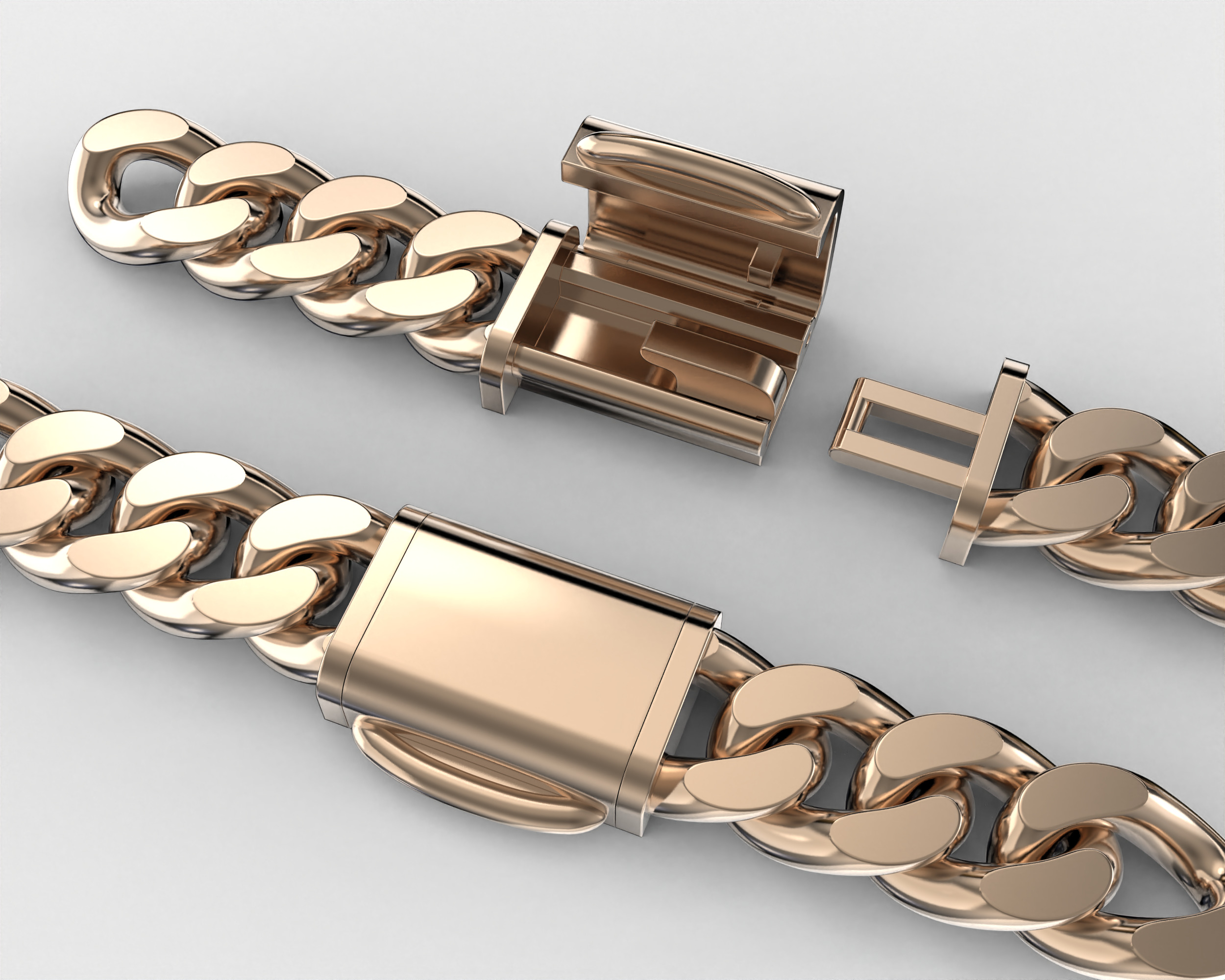 Printable Jewelry lock clasp width 10mm STL ready to Print 3D print model_3