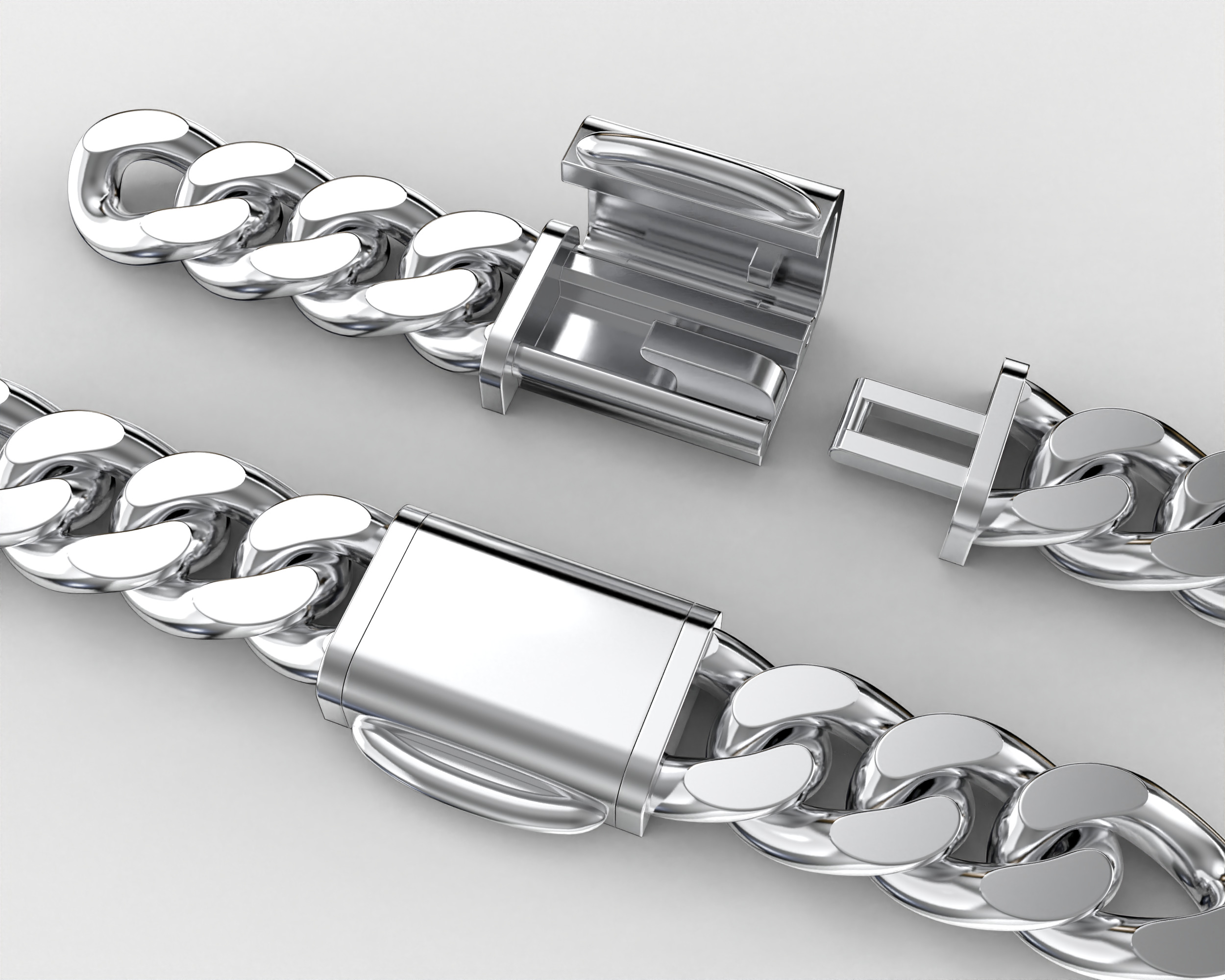 Printable Jewelry lock clasp width 10mm STL ready to Print 3D print model_2