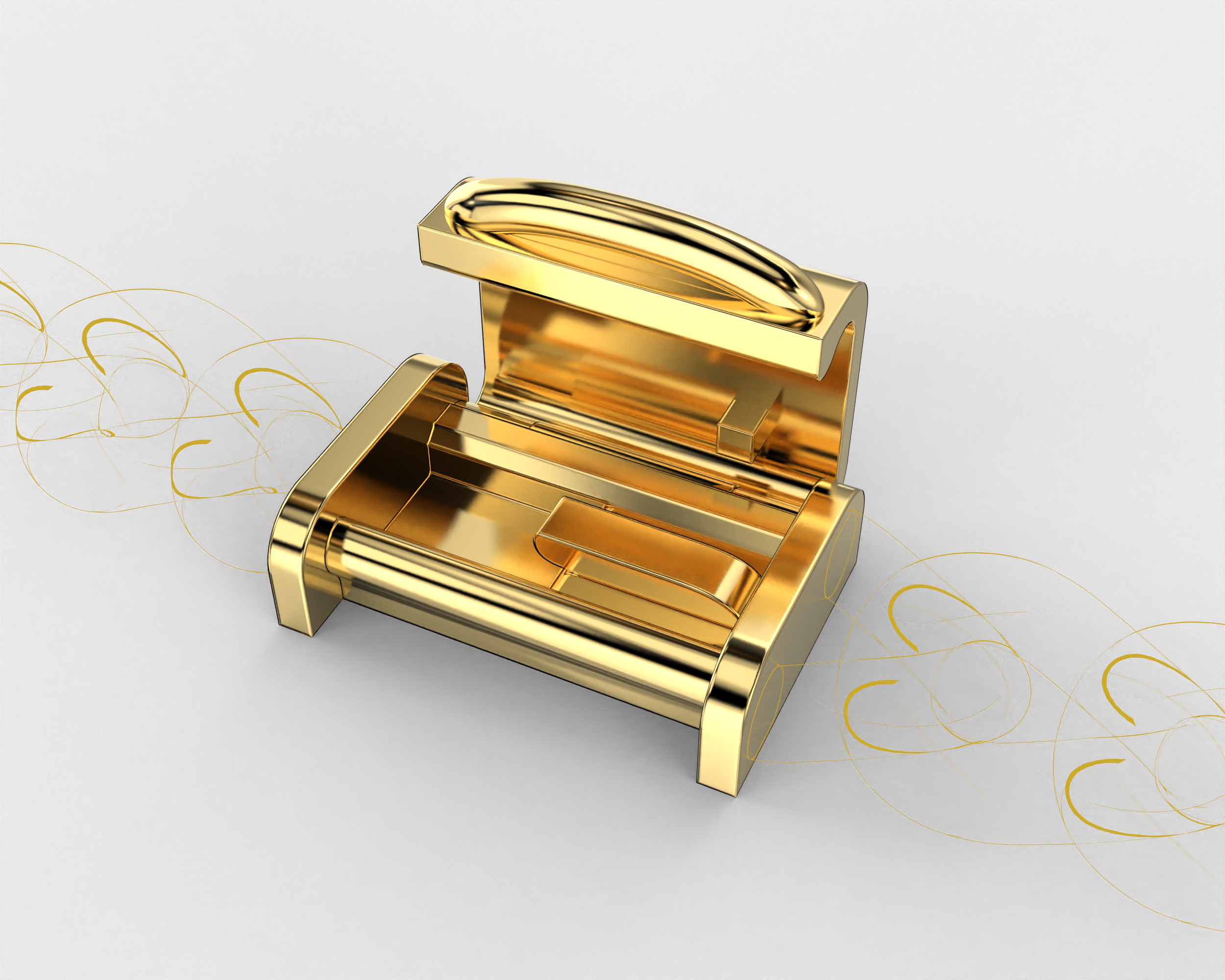 Printable Jewelry lock clasp width 10mm STL ready to Print 3D print model_14