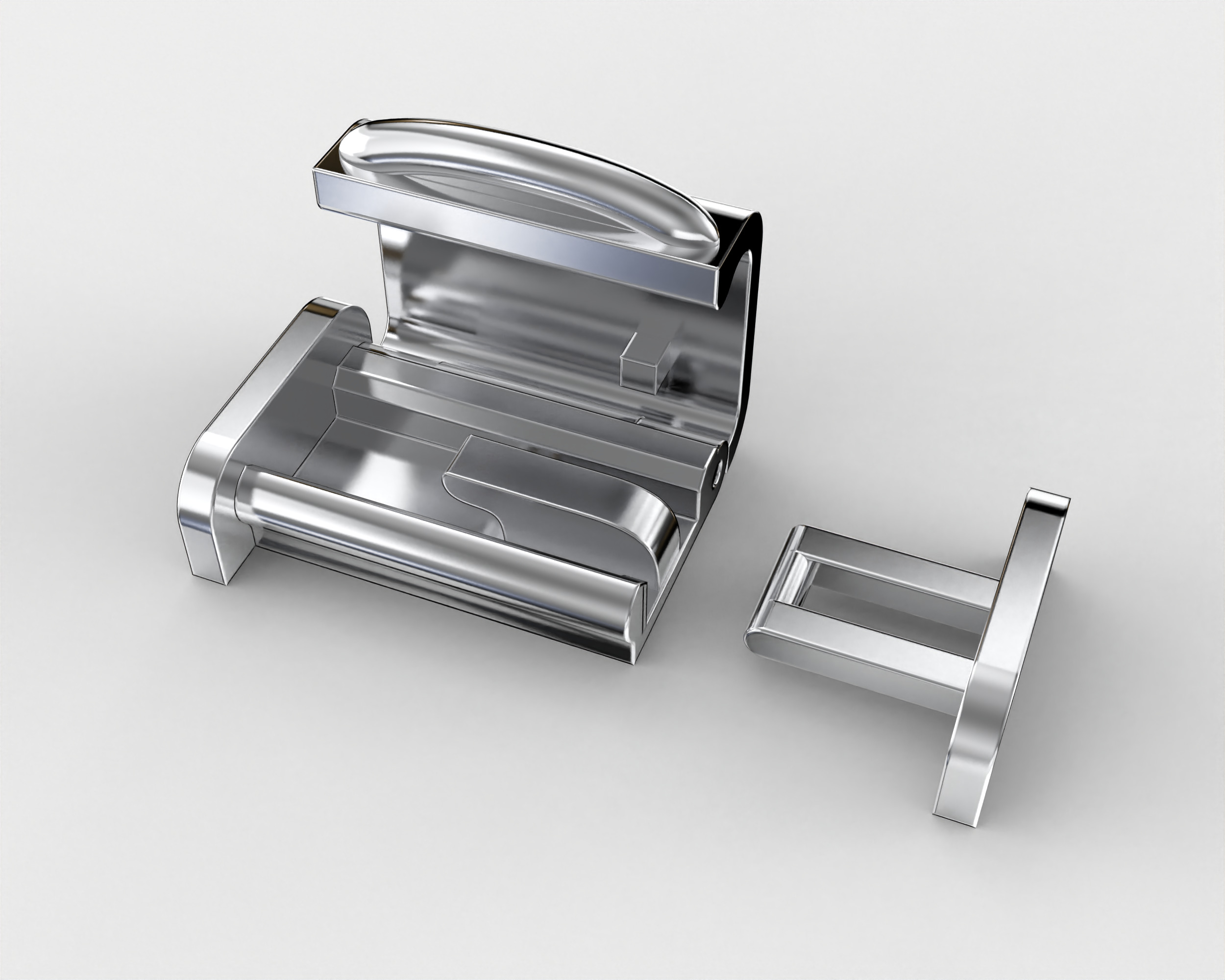 Printable Jewelry lock clasp width 10mm STL ready to Print 3D print model_5