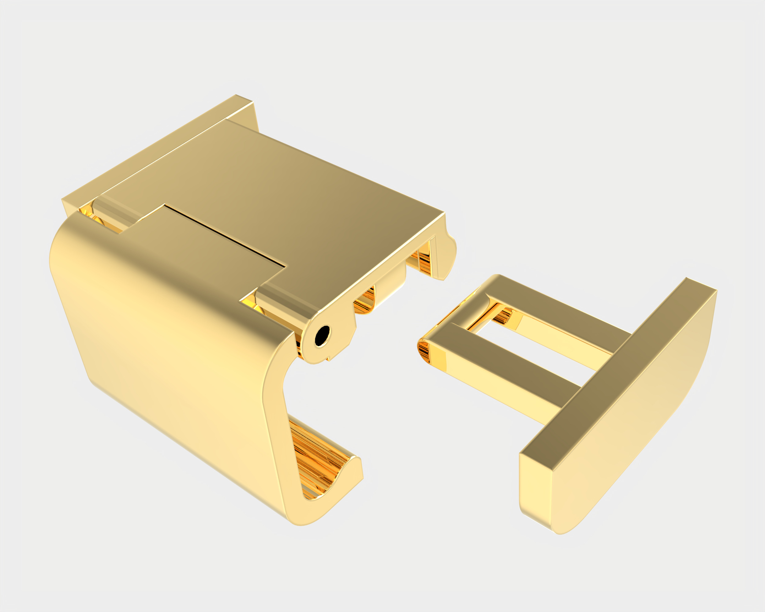 Printable Jewelry lock clasp width 10mm STL ready to Print 3D print model_9