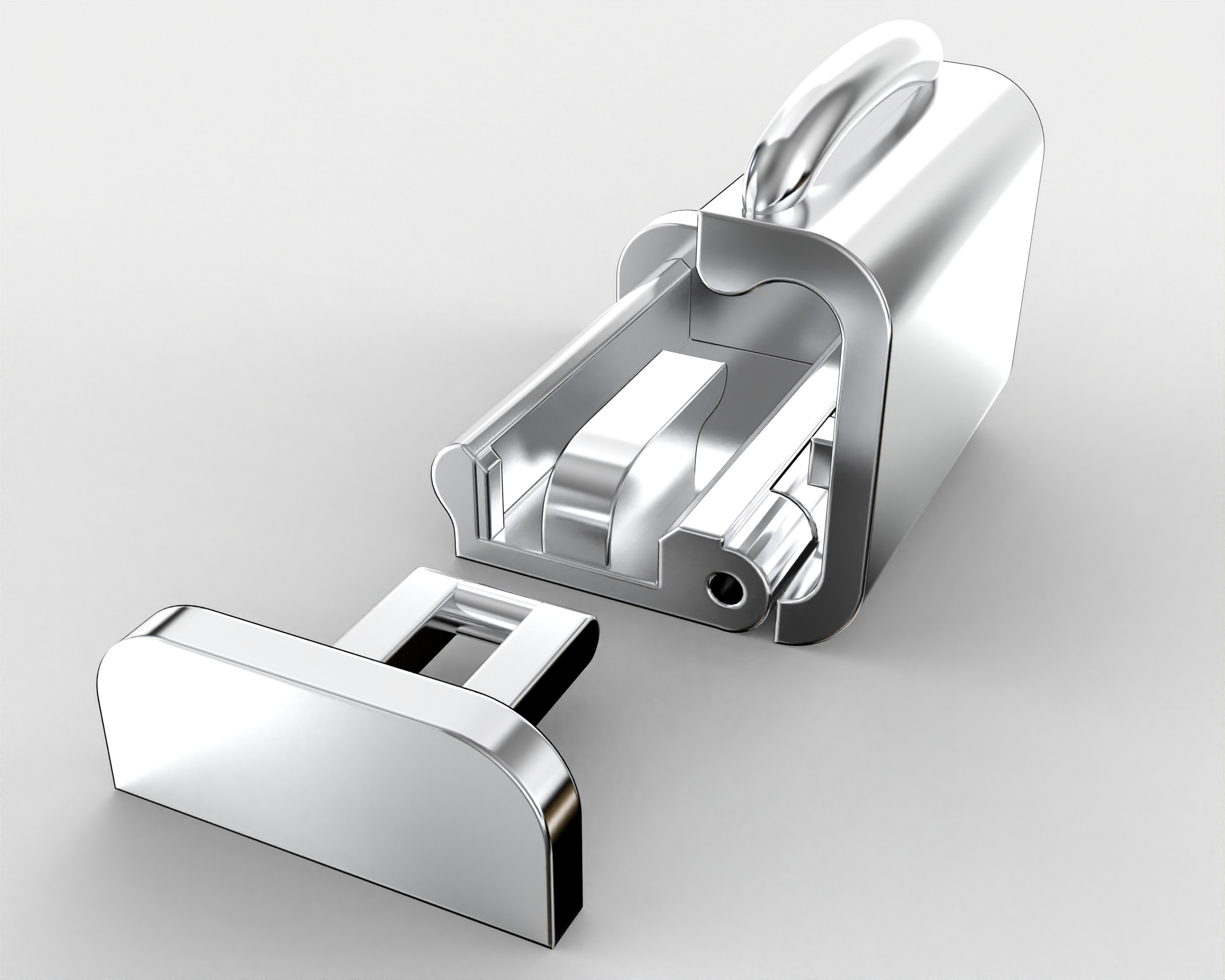 Printable Jewelry lock clasp width 10mm STL ready to Print 3D print model_7