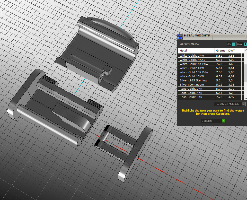 Printable Jewelry lock clasp width 10mm STL ready to Print 3D print model_19