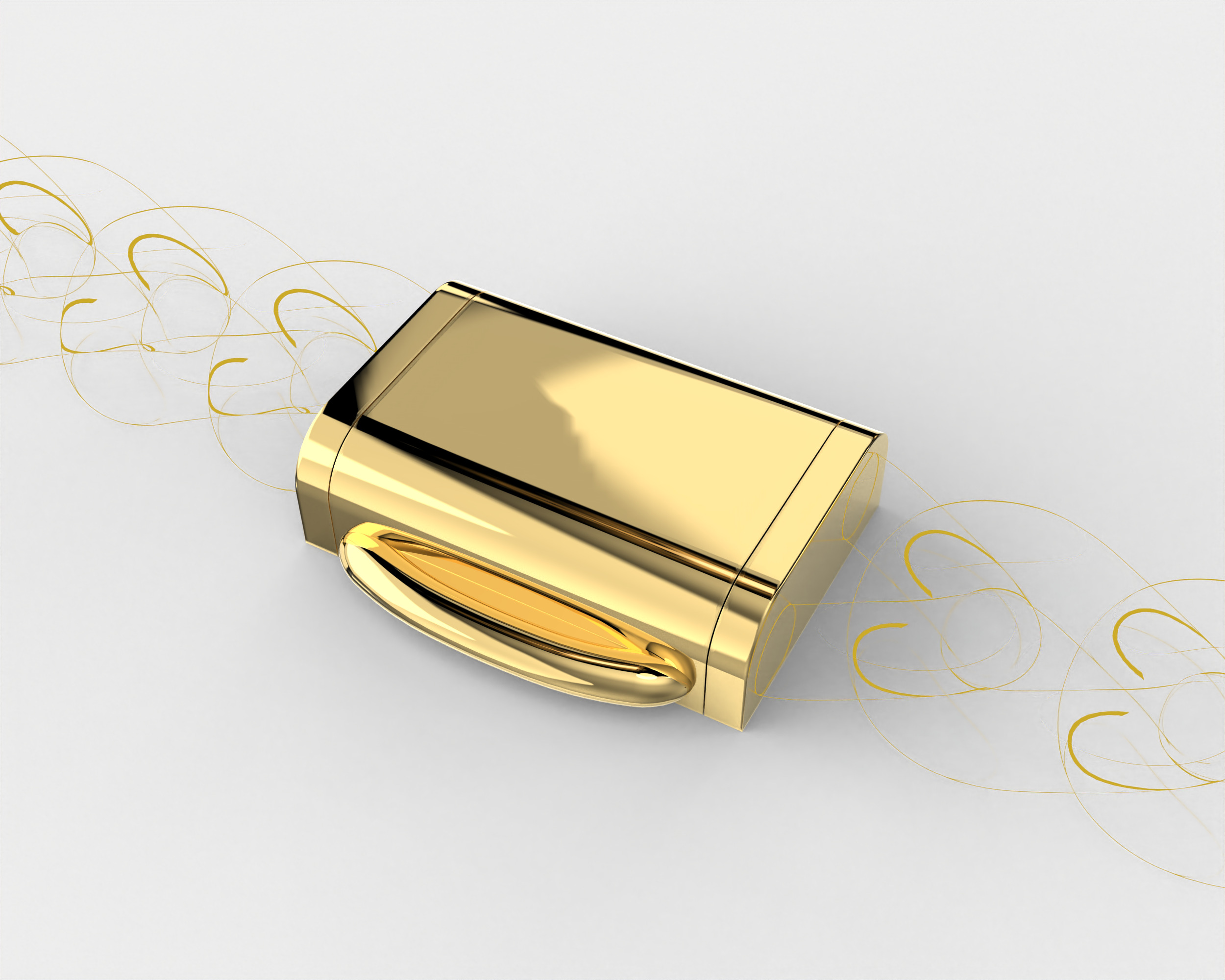 Printable Jewelry lock clasp width 10mm STL ready to Print 3D print model_15