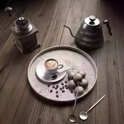 Coffee Breakfast  3D model