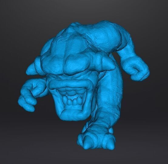 PINK DEMON CLASSIC MINIATURE MODEL FIGURE FANTASY SCIFI GAME RPG 3D print model_11