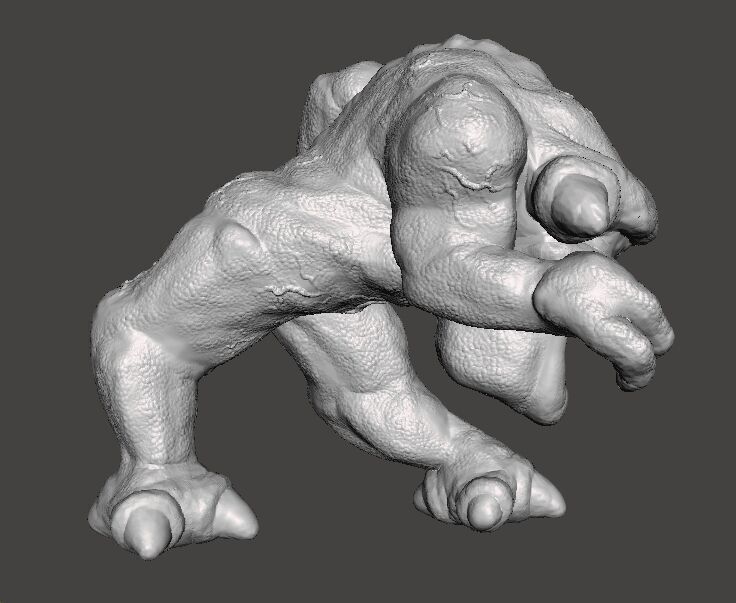 PINK DEMON CLASSIC MINIATURE MODEL FIGURE FANTASY SCIFI GAME RPG 3D print model_7