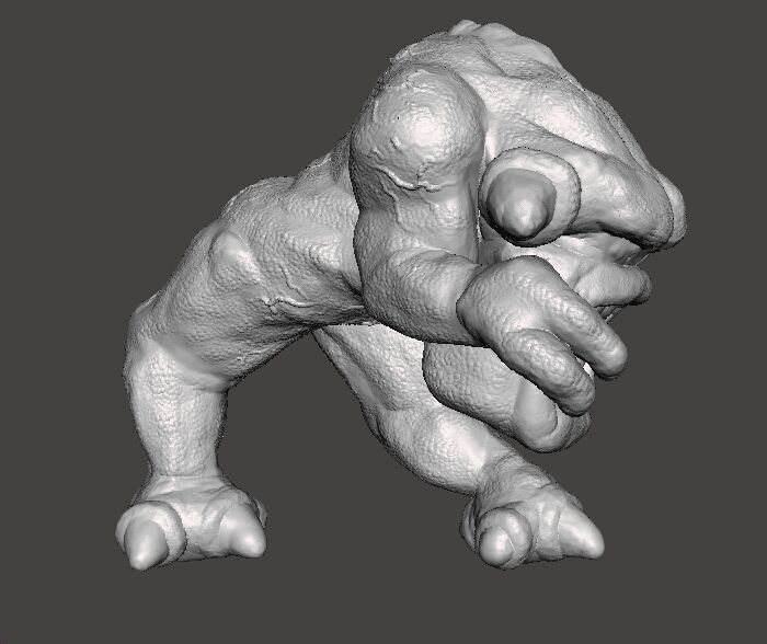 PINK DEMON CLASSIC MINIATURE MODEL FIGURE FANTASY SCIFI GAME RPG 3D print model_6