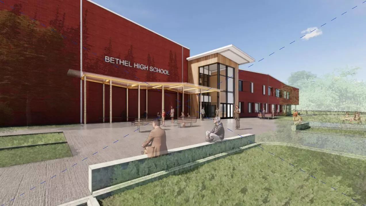 Architectural Revit Model for Mega School fully furnished 3D model
