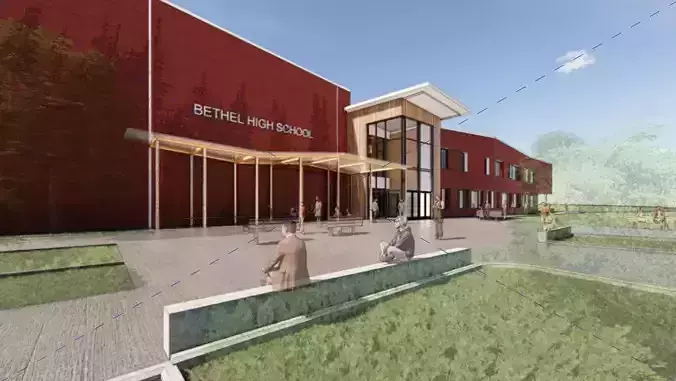 Architectural Revit Model for Mega School fully furnished 3D model