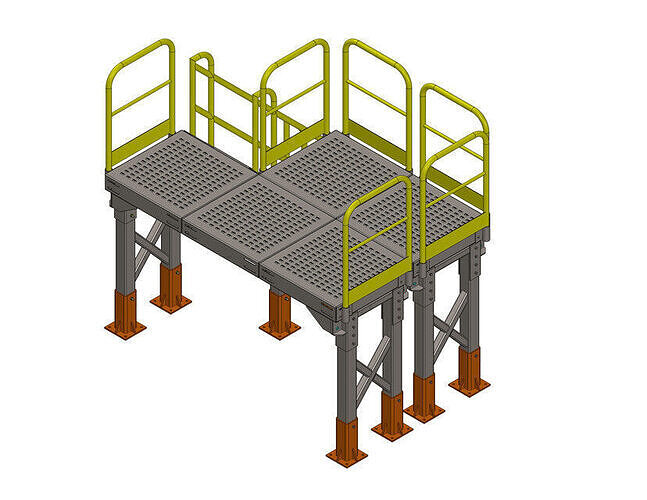 Plataforma Low-poly 3D model