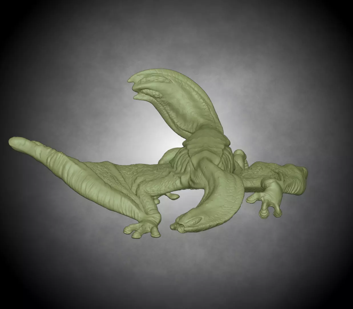 Gigginox - Monster Hunter Tri 3D Printable Statue 3D print model 3D print model