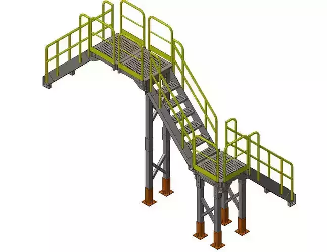 Rooftop Access Stairs