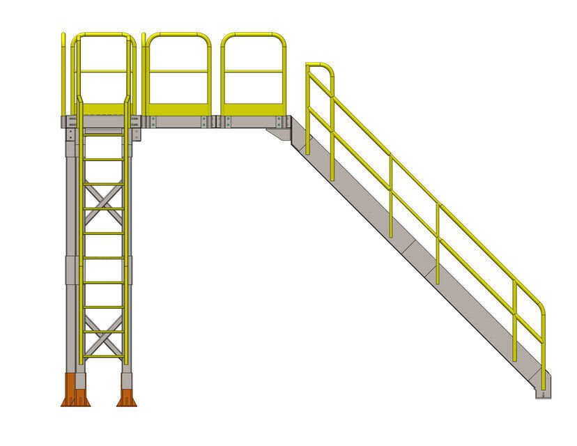 Plataforma Low-poly 3D model_2