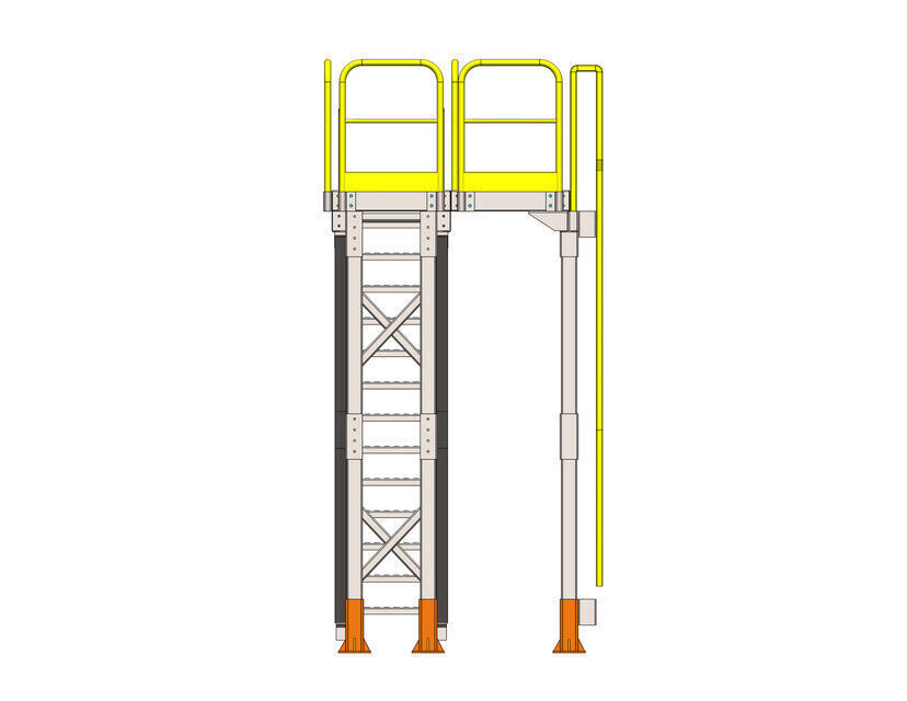 Plataforma Low-poly 3D model_3