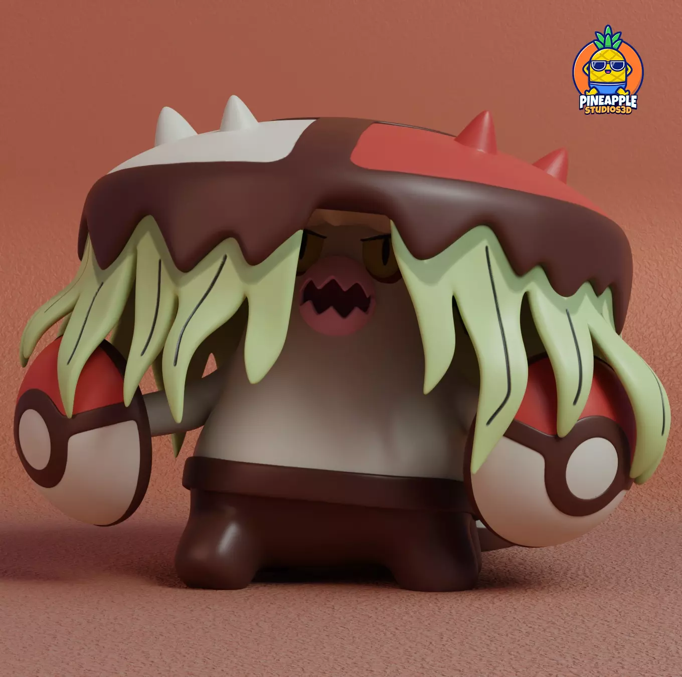 Pokemon - Brute Bonnet 3D print model