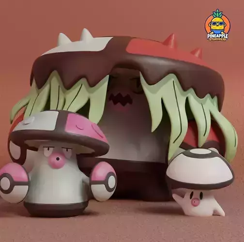 Pokemon - Foongus Amoongus and Brute Bonnet 