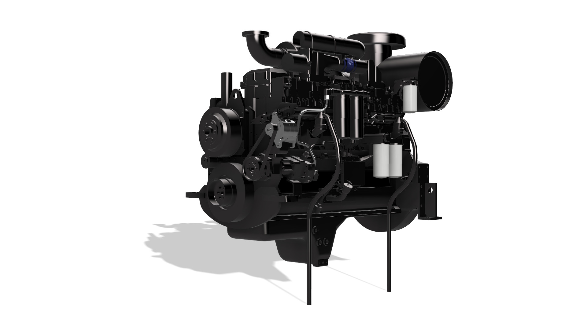 SAA6D170E-3 KOMATSU DIESEL ENGINE 3D print model_8