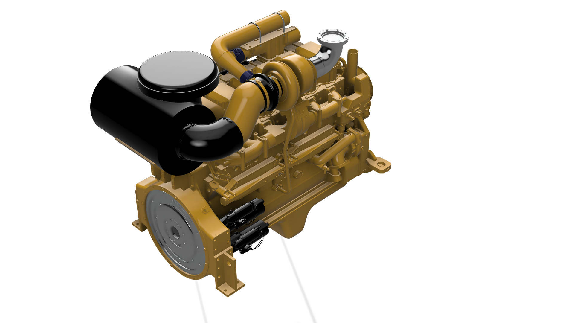 SAA6D170E-3 KOMATSU DIESEL ENGINE 3D print model_4