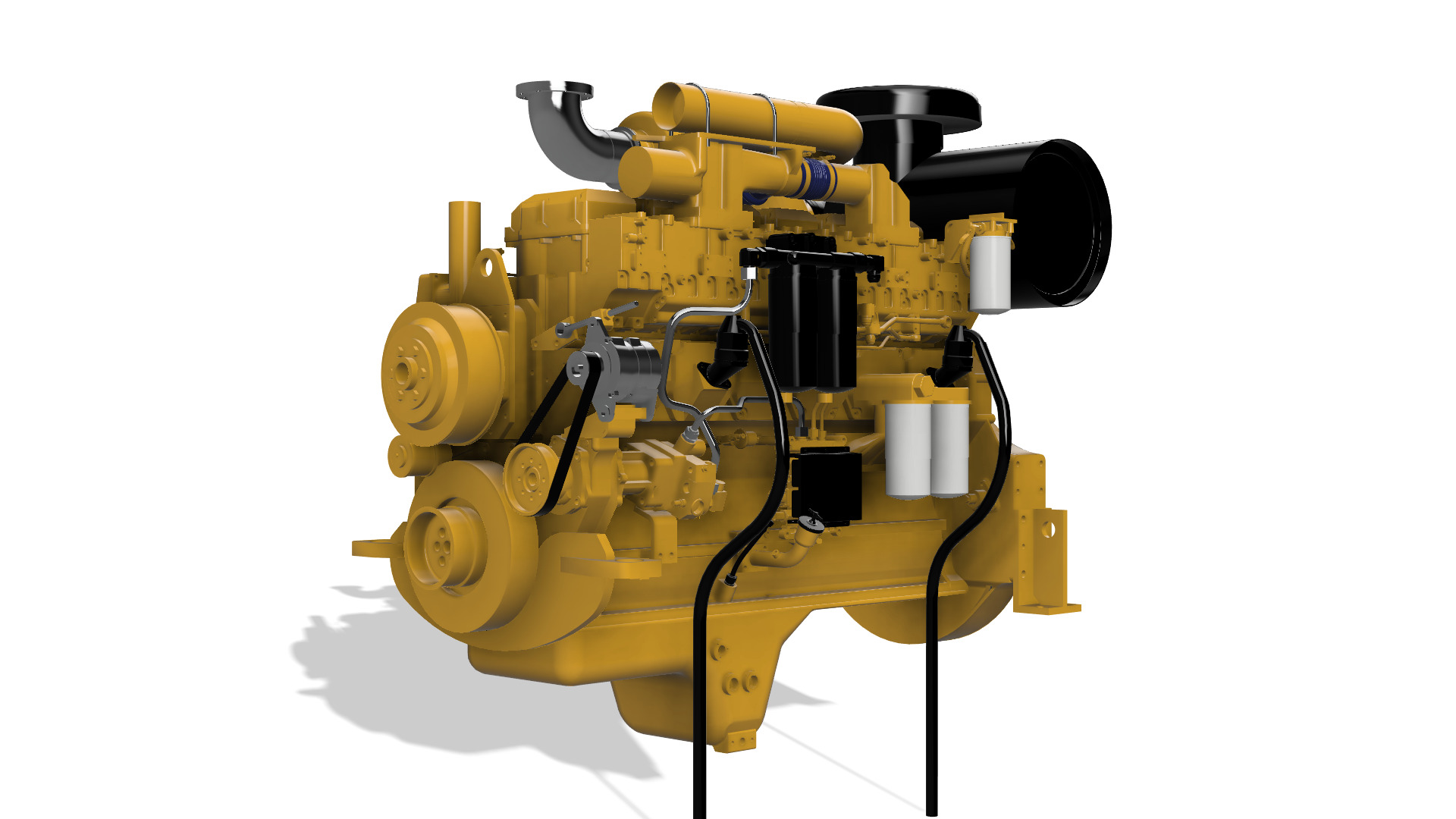 SAA6D170E-3 KOMATSU DIESEL ENGINE 3D print model_2