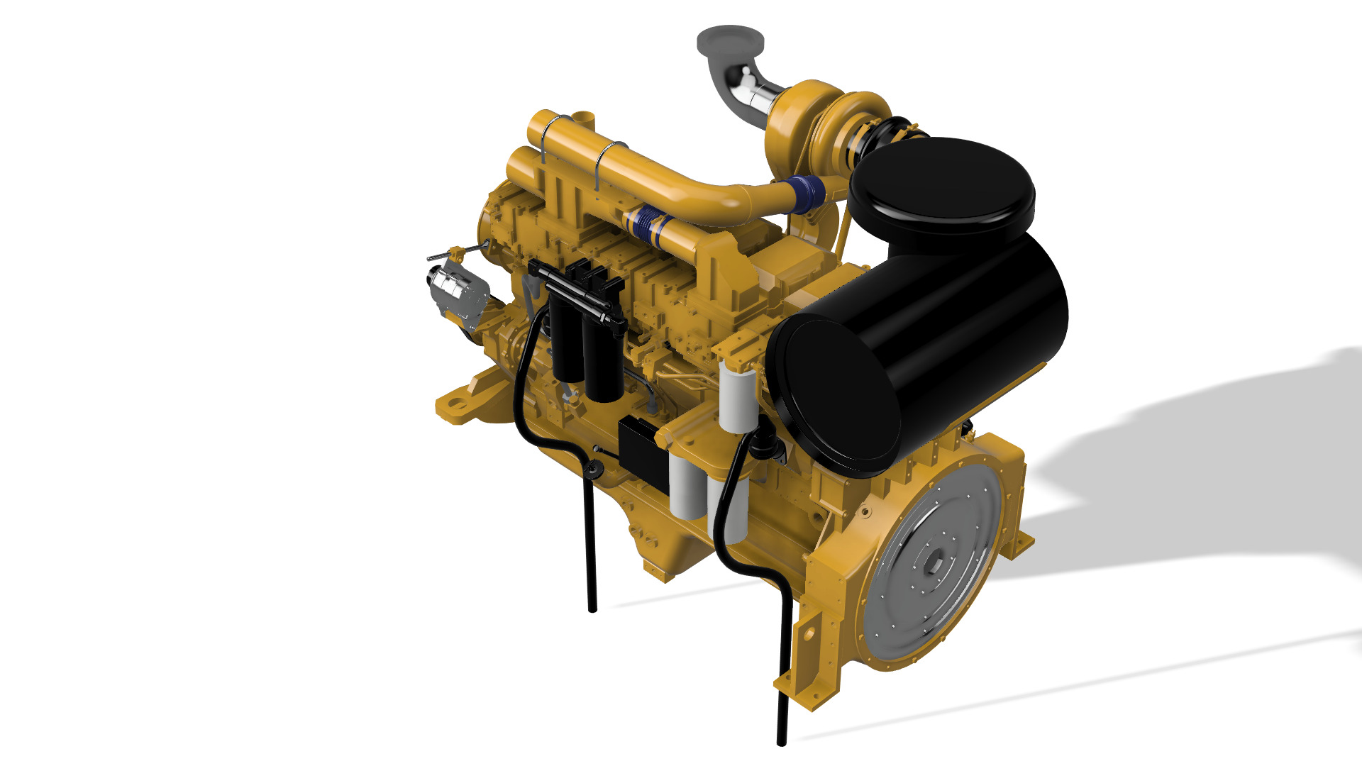 SAA6D170E-3 KOMATSU DIESEL ENGINE 3D print model_3