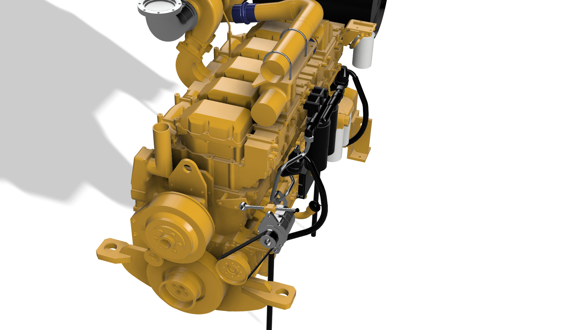 SAA6D170E-3 KOMATSU DIESEL ENGINE 3D print model_7