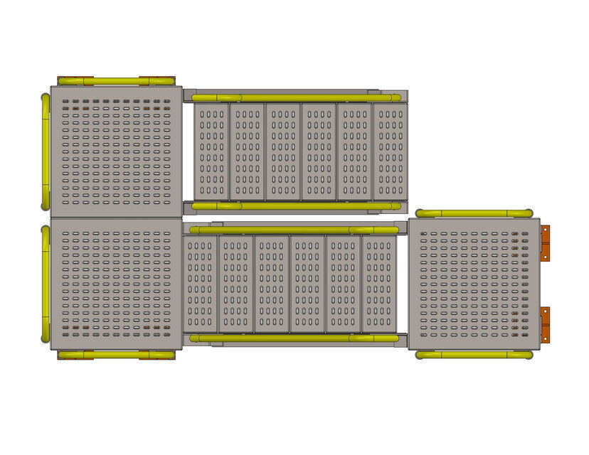 Escadas do mezanino Low-poly 3D model_7