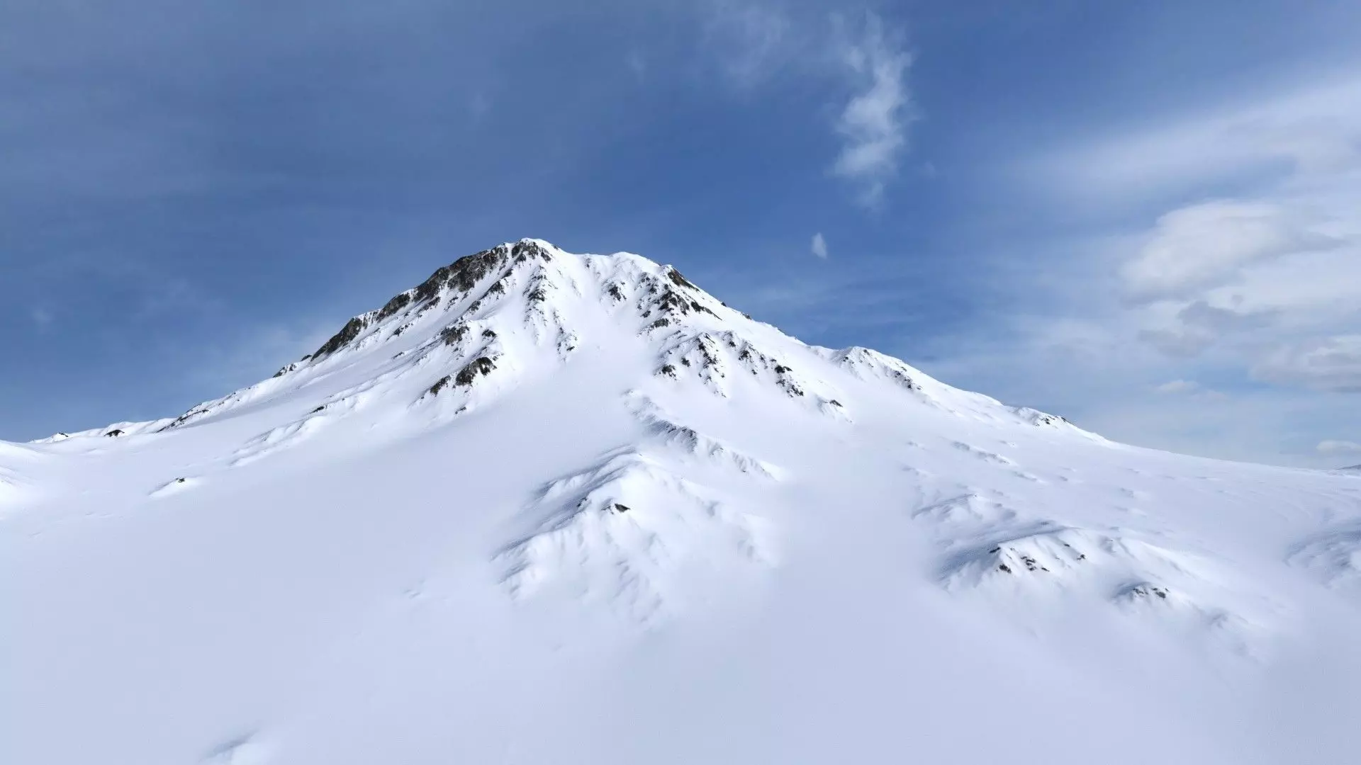 Snow Mountain 10 Low-poly 3D model