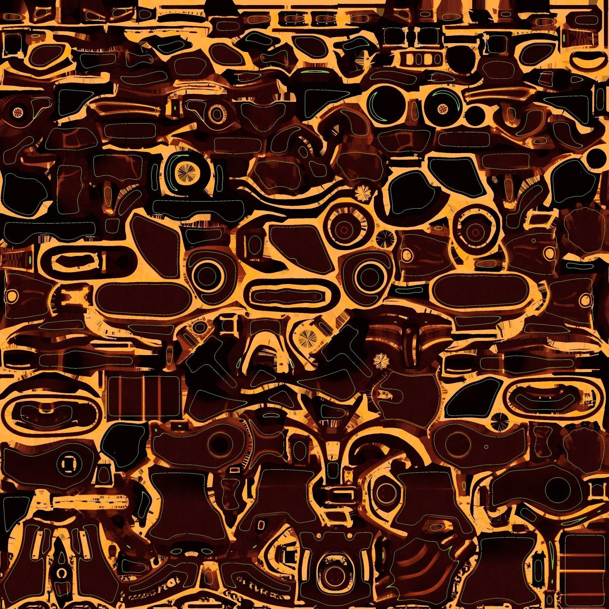 Combat Robot Game Ready Low-poly 3D model_15