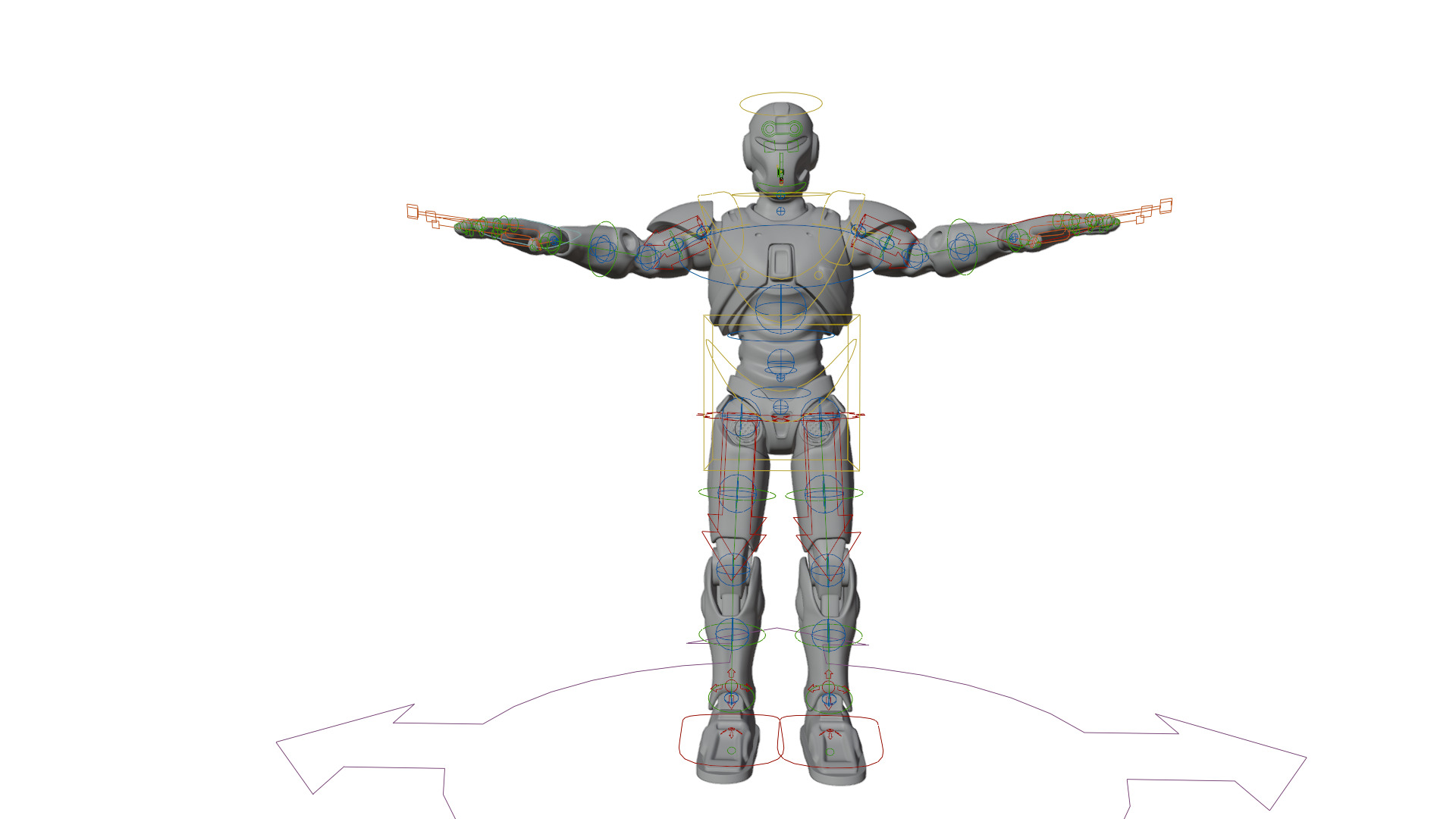 Combat Robot Game Ready Low-poly 3D model_8