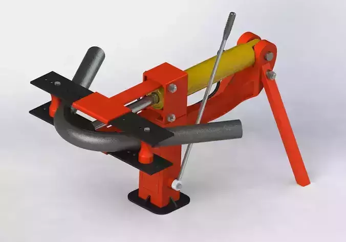 Maquina hidraulica para dobrar eletroduto