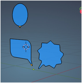 3D Speech Bubble Pack Set of 8 Stylized Models Low-poly 3D model_3