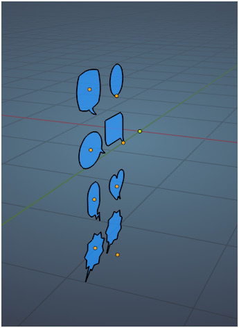 3D Speech Bubble Pack Set of 8 Stylized Models Low-poly 3D model_2