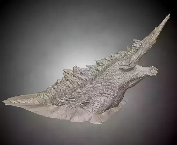 Jhen Mohran - Monster Hunter Tri 3D Printable Statue 3D