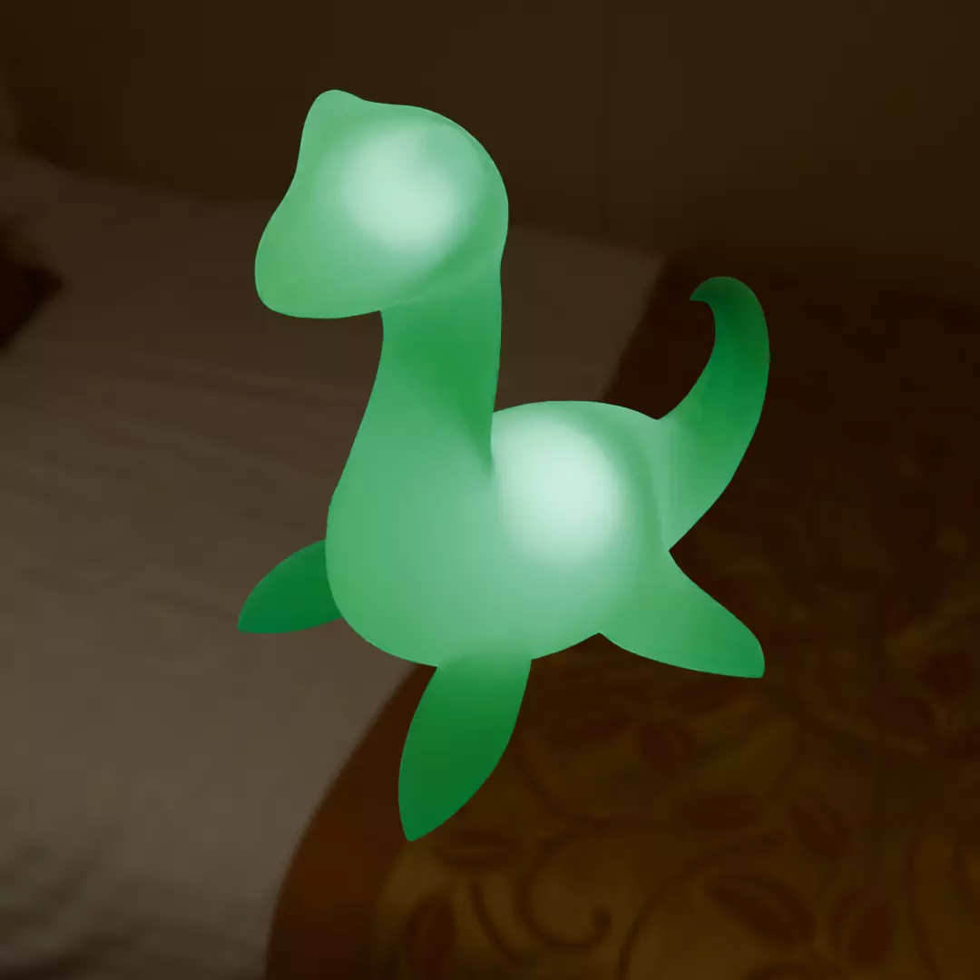 Indirect lighting of Nessie the Loch Ness Monster 3D model