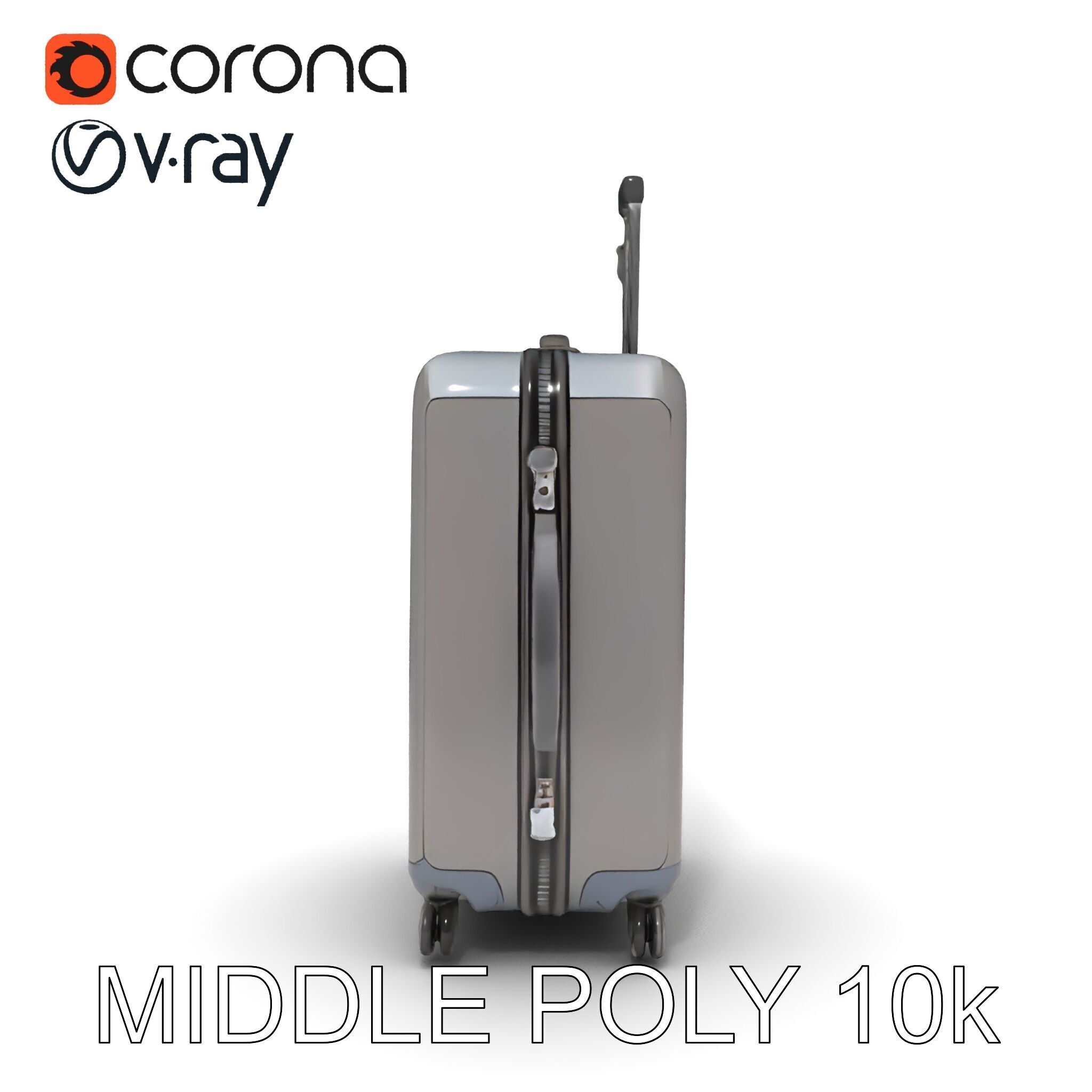 Hardshell Suitcase Model Pack Low-poly 3D model_17