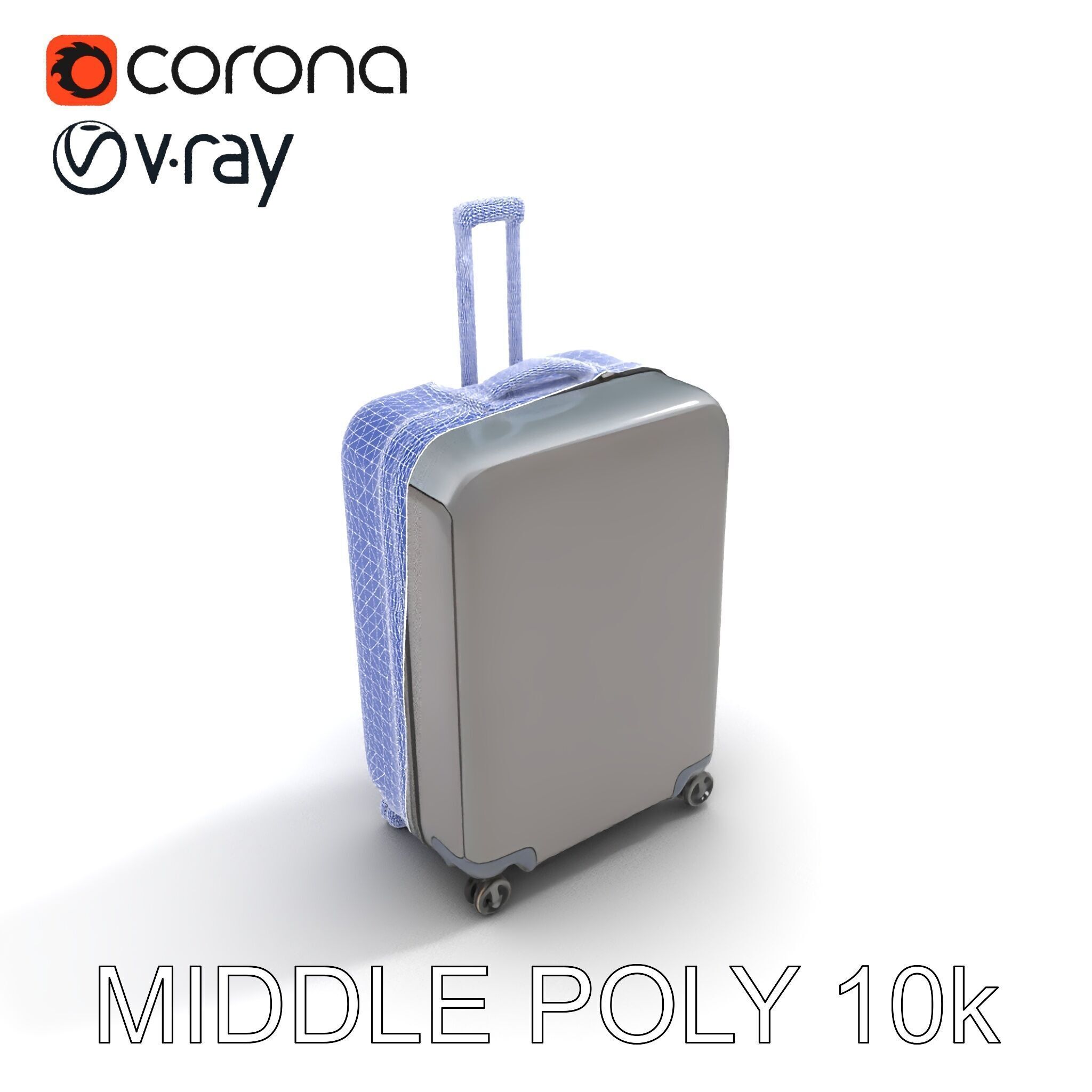 Hardshell Suitcase Model Pack Low-poly 3D model_24