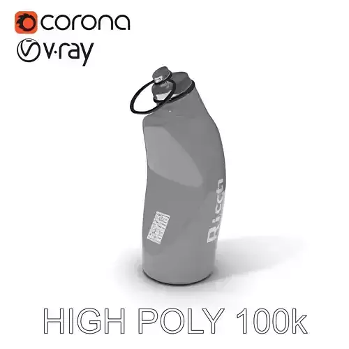 Ergonomic Water Bottle Model Pack