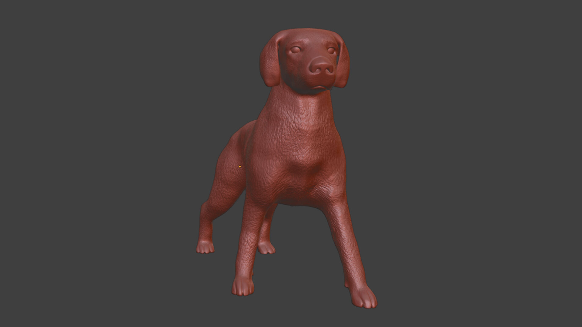 Boxer Great Dane Dog Sculpture STL Realistic Toy Version 3D print model_7