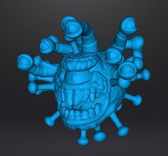CORONABEHOLDER MINIATURE MODEL FANTASY OR SCIFI GAMES RPG DND 3D print model_9