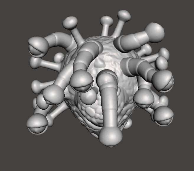 CORONABEHOLDER MINIATURE MODEL FANTASY OR SCIFI GAMES RPG DND 3D print model_6