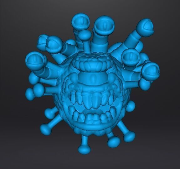 CORONABEHOLDER MINIATURE MODEL FANTASY OR SCIFI GAMES RPG DND 3D print model_7