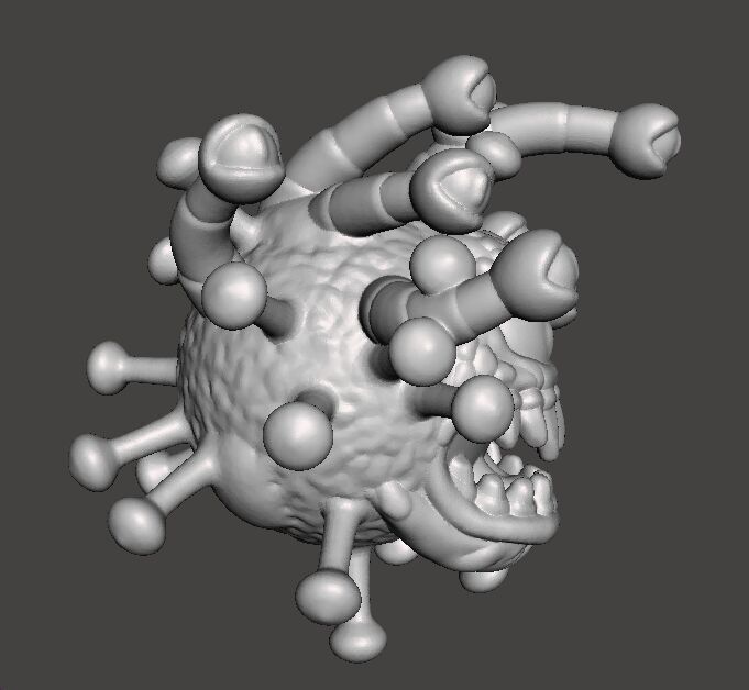 CORONABEHOLDER MINIATURE MODEL FANTASY OR SCIFI GAMES RPG DND 3D print model_4