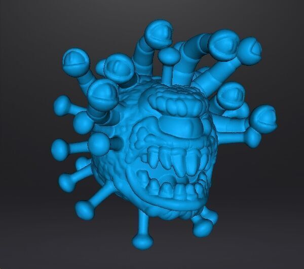 CORONABEHOLDER MINIATURE MODEL FANTASY OR SCIFI GAMES RPG DND 3D print model_8