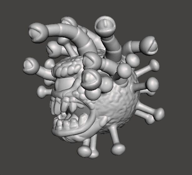 CORONABEHOLDER MINIATURE MODEL FANTASY OR SCIFI GAMES RPG DND 3D print model_3