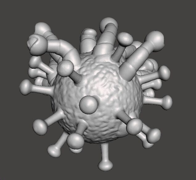 CORONABEHOLDER MINIATURE MODEL FANTASY OR SCIFI GAMES RPG DND 3D print model_5