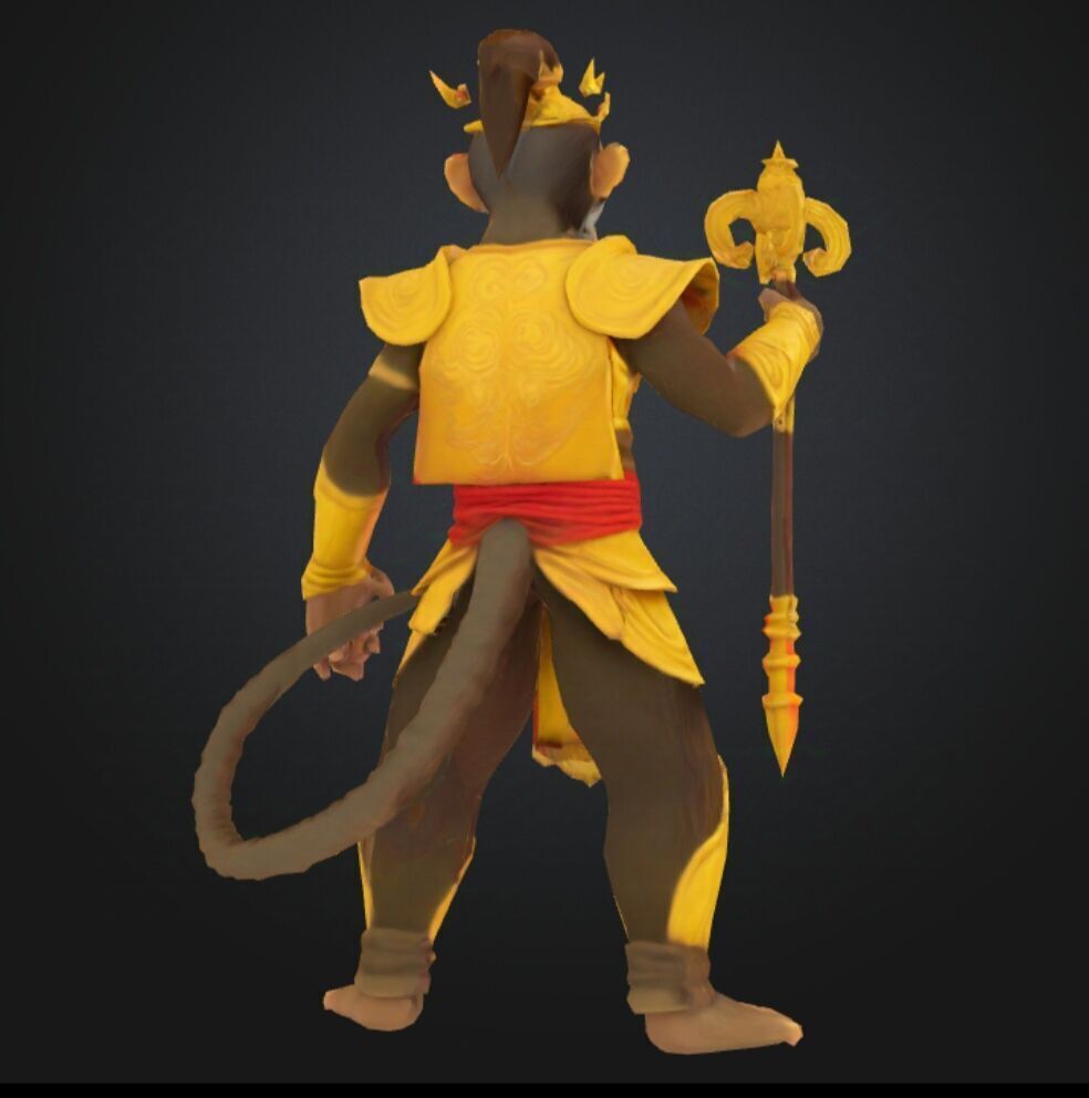 monkey King warrior 3d model 3D model_2