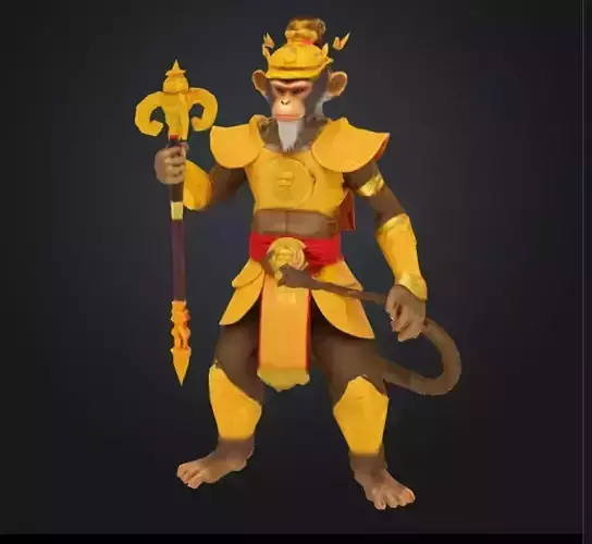 monkey King warrior 3d model