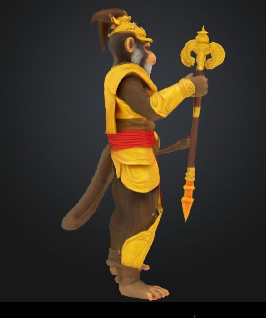 monkey King warrior 3d model 3D model_3