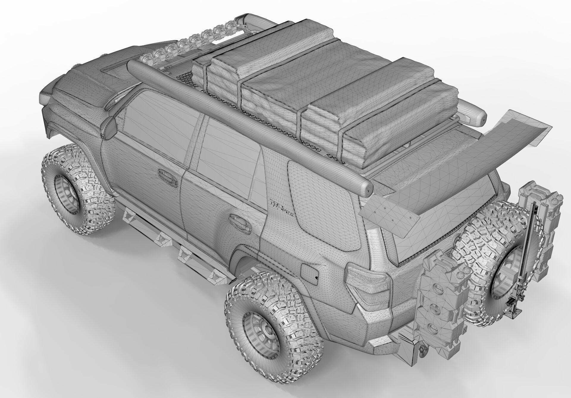 Toyota 4Runner 2022 Full Accesories 3D model_10